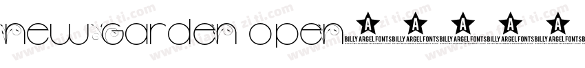 New garden open字体转换